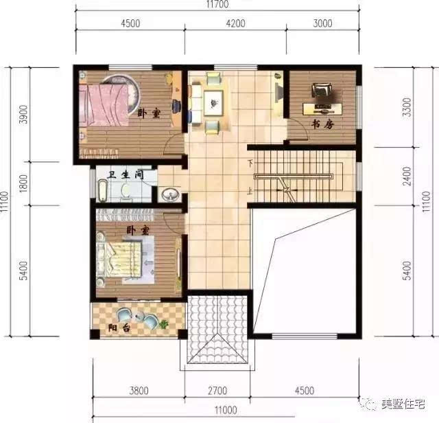 11x11米农村自建房,挑空客厅凸显出高大上