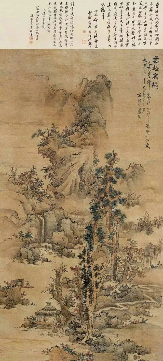 蓝瑛的山水画艺术成就,得益于他"性耽山水".