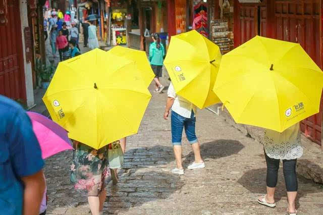 飞猪进军共享经济?丽江客栈7500把飞猪雨伞免费借