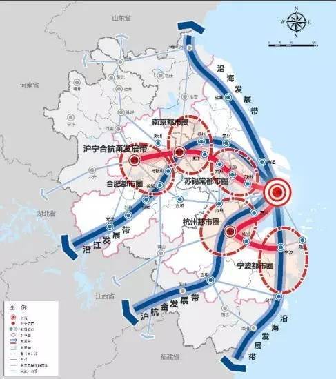 国务院批准的首批沿江重点开放城市 长三角城市群ii型大城市 2016年