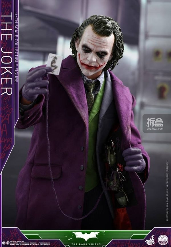 hottoys《蝙蝠侠:黑暗骑士》1:4 希斯·莱杰 小丑joker