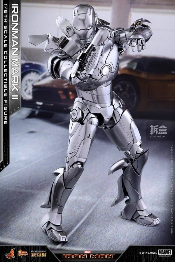 hottoys 1:6 压铸合金 钢铁侠mk2