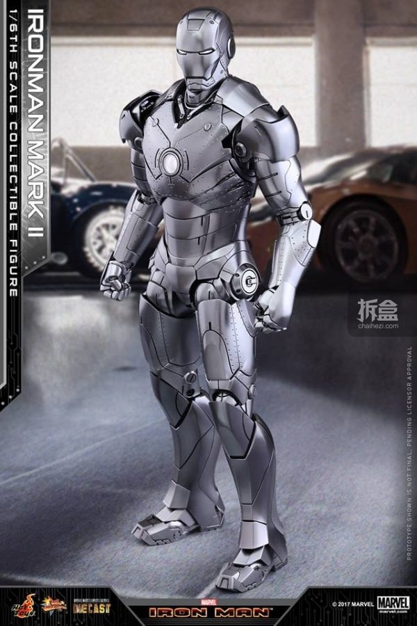 hottoys 1:6 压铸合金 钢铁侠mk2