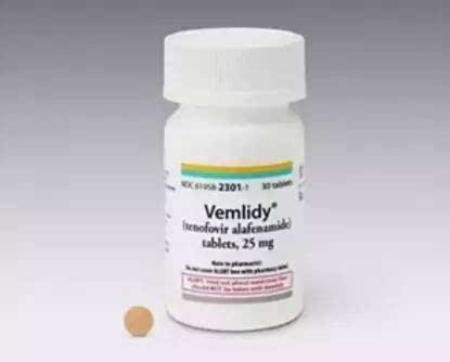 药物信息:vemlidy(taf,替诺福韦艾拉酚胺富马酸)是一种新型核苷类逆