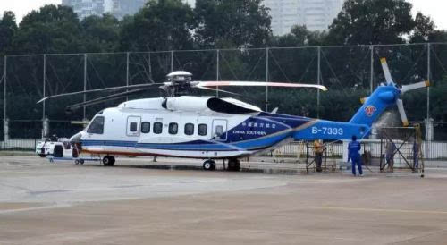 原中国南方航空珠海直升机公司(即南航通航)所装备的s-92直升机.