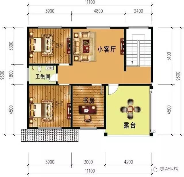 11x9米自建房宅基地小,却被设计豪宅感