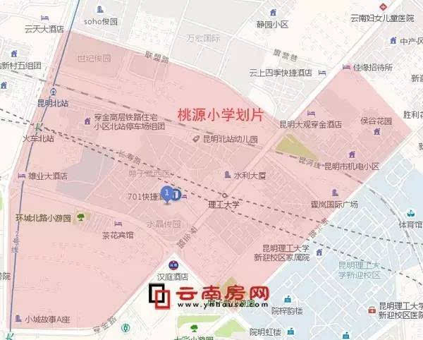 家长赶紧看过来!昆明公办小学划片地图来了 真正的学区房在这里!