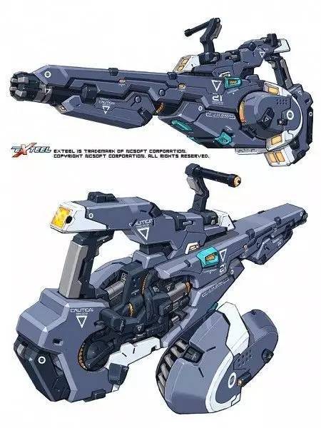 科幻武器:加特林重机枪