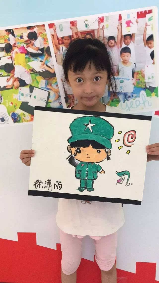 以"我心目中的军人"为主题 让孩子绘出自己心中的军人!