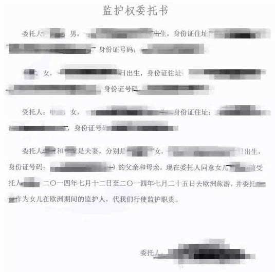 出生医学证明公证认证/亲属关系公证书认证;父母一方的监护权授权委托