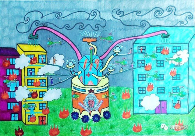 【投票】|"我是小小消防员"第二届儿童消防绘画作文竞赛开始投票啦!