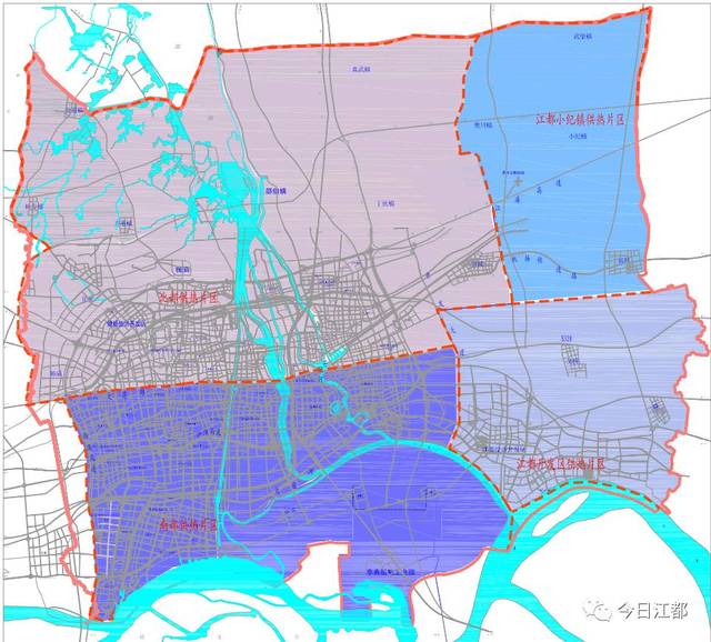 ▽ 南部供热 规划区供热区域划分图(点击看大图) 咱们江都全域纳入