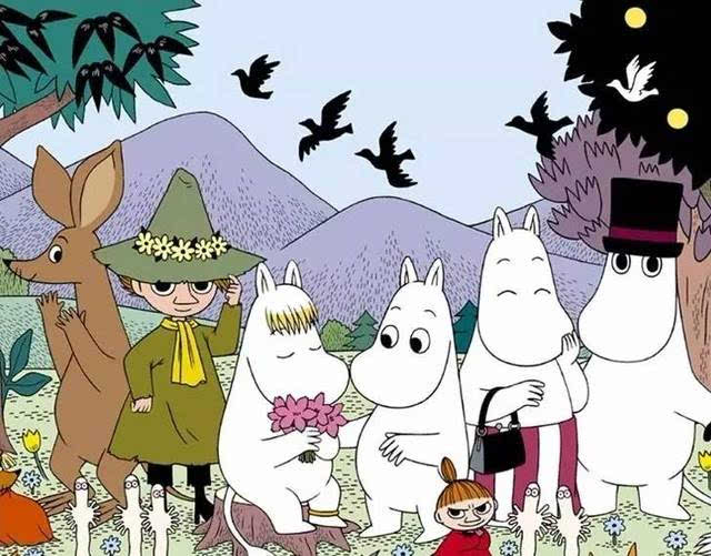 moomin,芬兰女作家tove jansson 创作的卡通形象