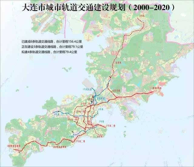 规划中的大连地铁7号线西起百合山庄,东至港湾广场,正在进行前期工作