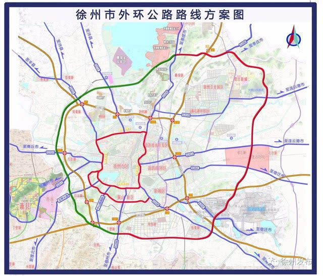 徐州市外环公路东南段开工建设,对这里有利好!