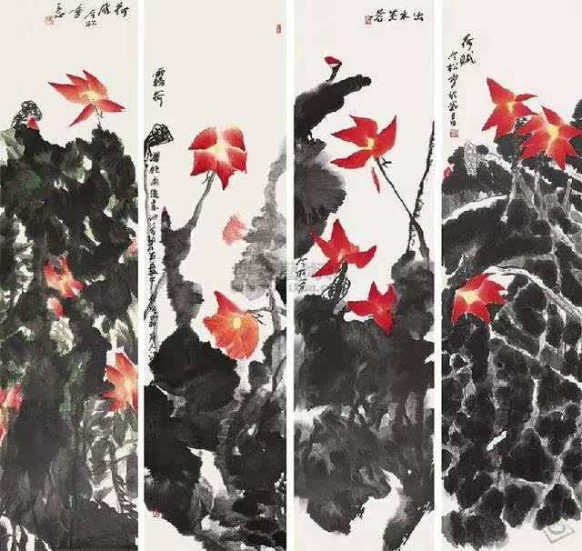 冯今松 画荷