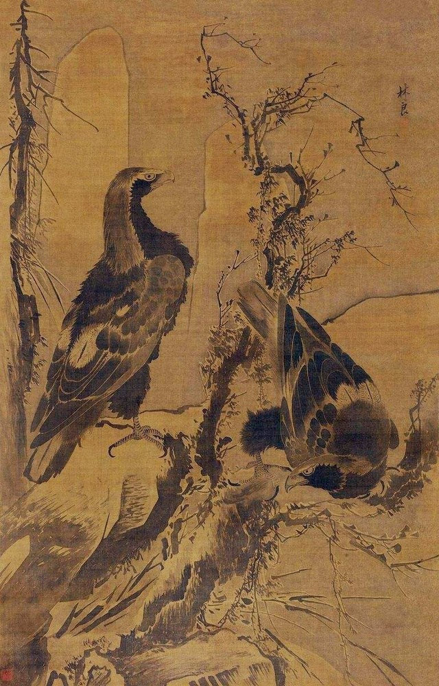 林良(约1428-1494,字以善,南海(今广州)人,中国明代著名画家.