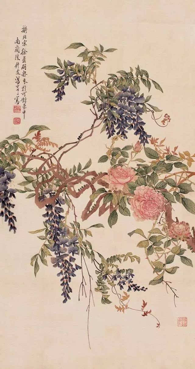 清末名家|汤世澍工笔花鸟全集(100幅)