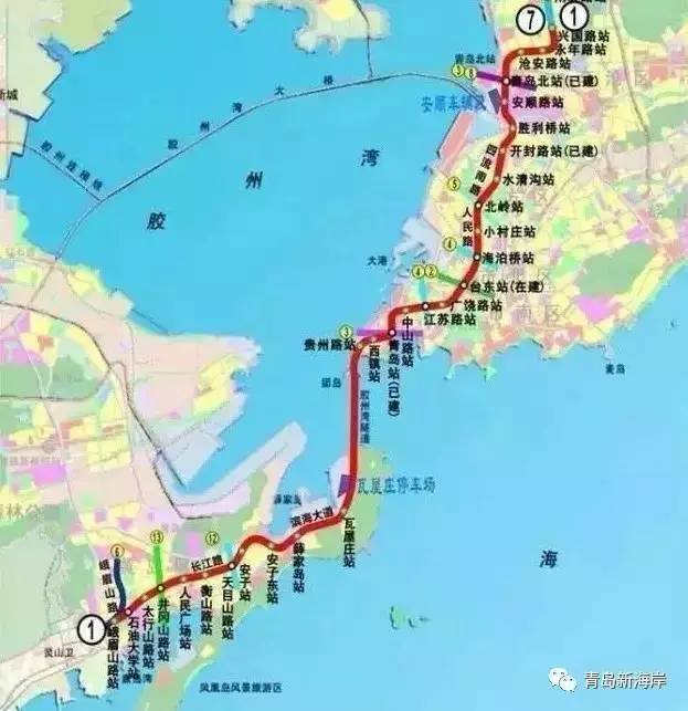 黄岛规划建5条地铁线!有一条明年就通车,还有这些断头