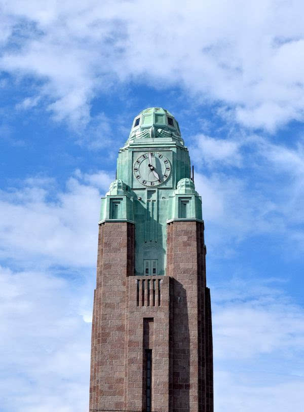 芬兰火车站新艺术风格的塔楼