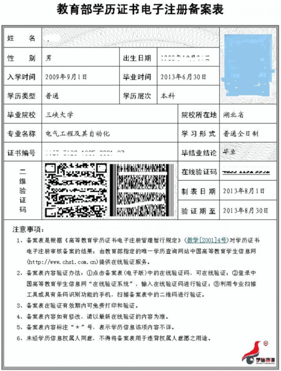 2016国家电网学籍验证报告式样公布