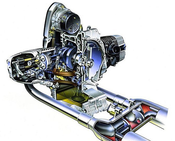 1997年宝马r1200c摩托车发动机