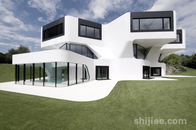 德国充满未来感的几何形别墅 dupli casa