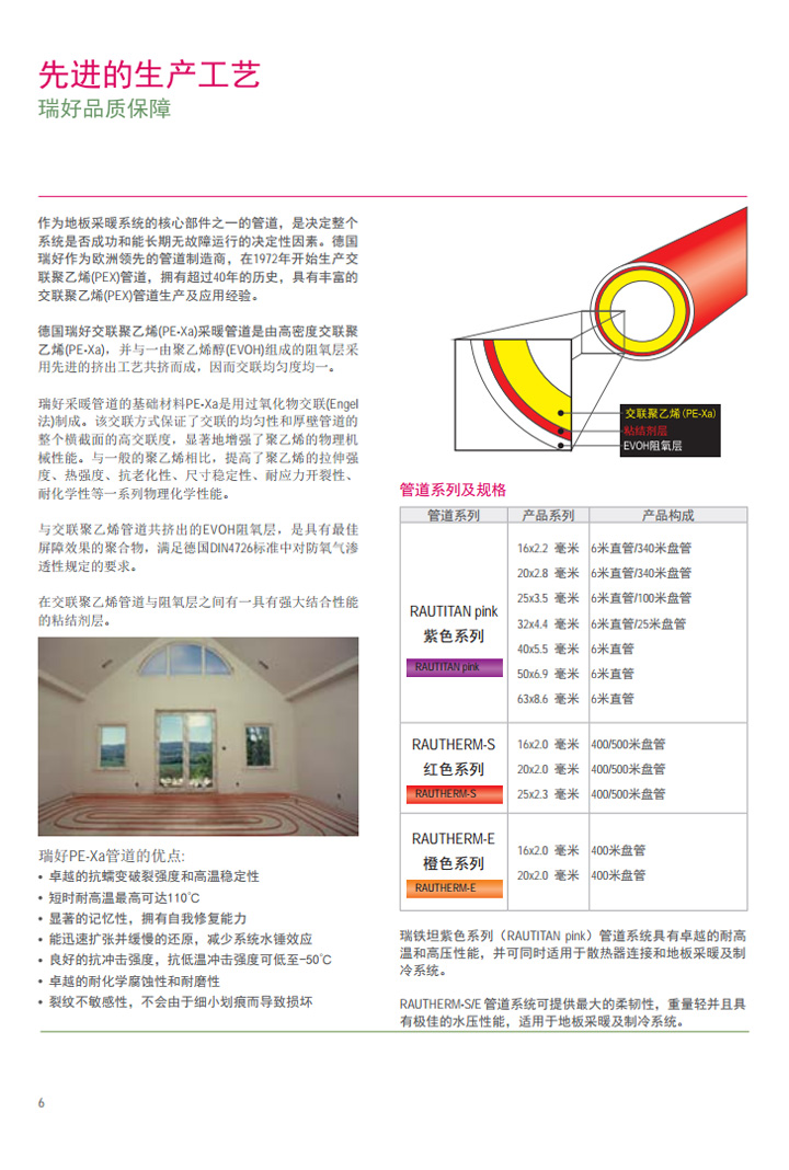 地暖品牌德国瑞好地暖管材