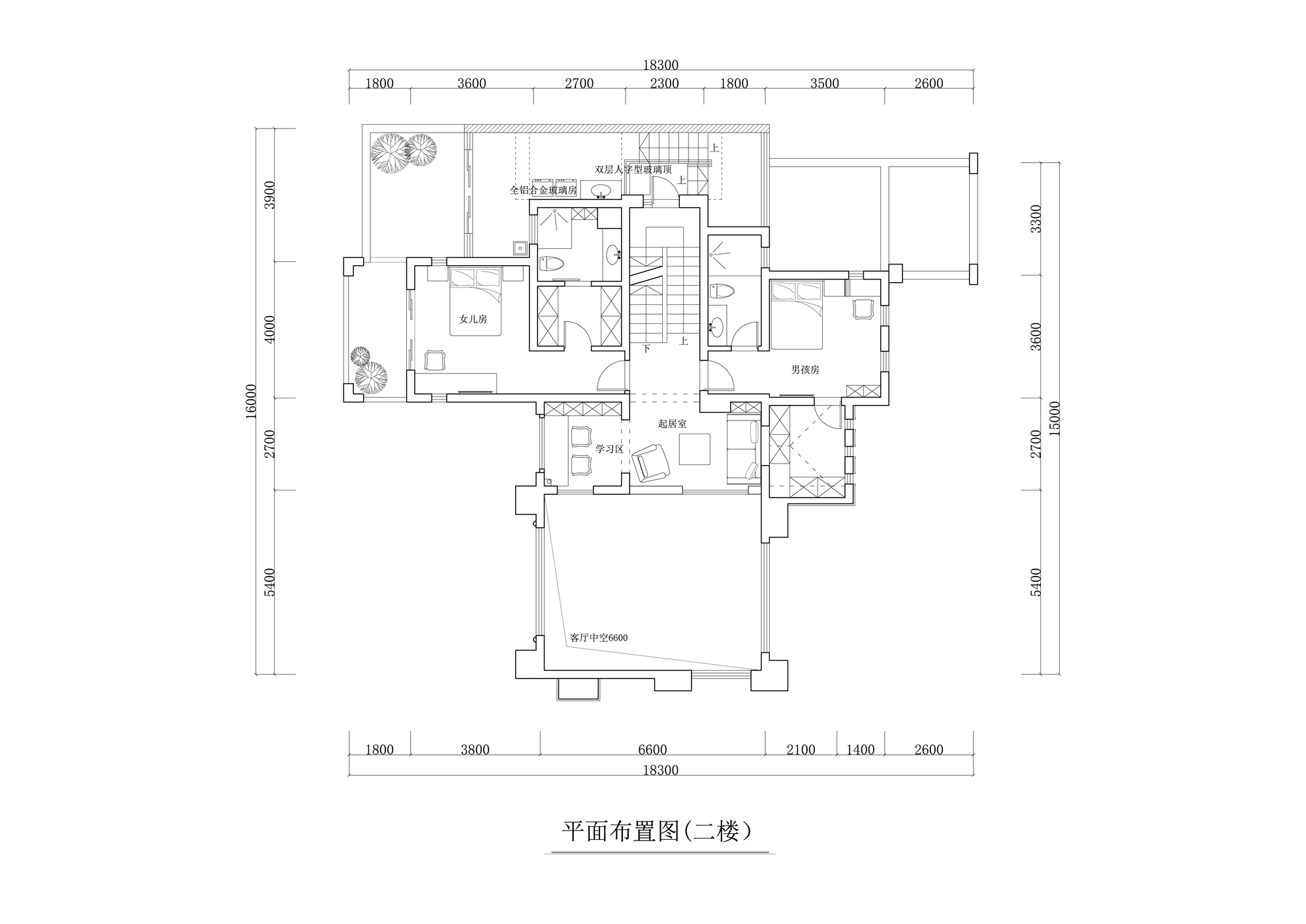 贵阳乐湾国际城别墅装修设计案例——配户型图