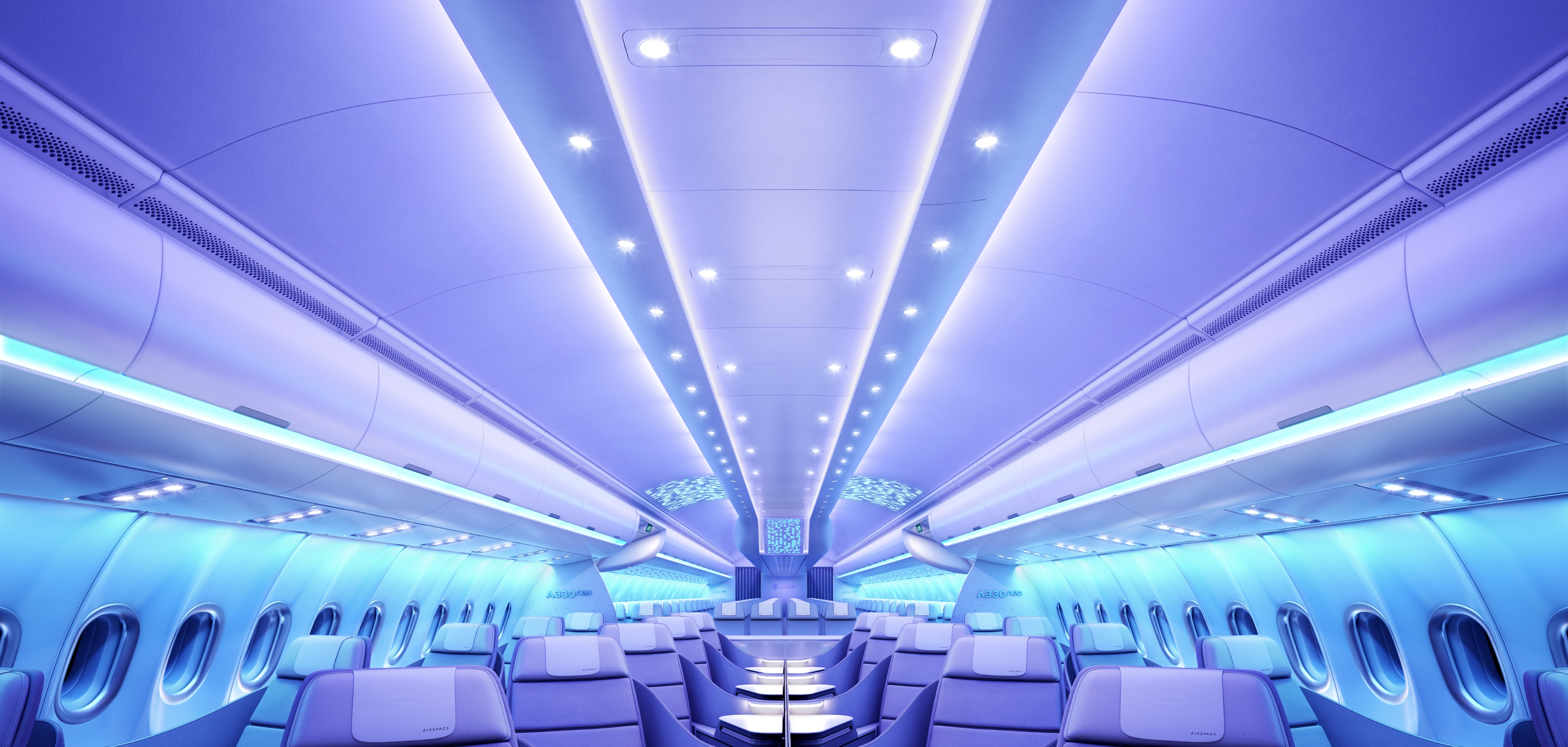 空客推出最新飞机客舱设计:乘客"落脚"更轻松