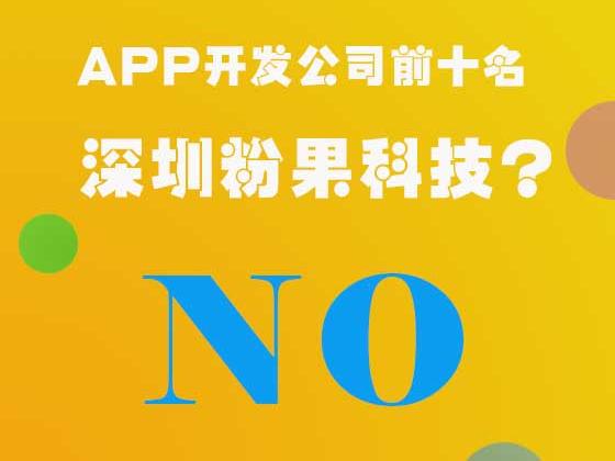 app开发公司前十名之粉果科技?