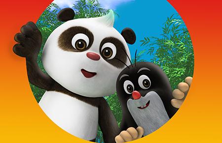 中捷合拍动画片《熊猫和小鼹鼠》开播(双语)