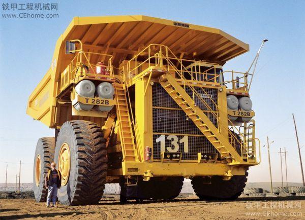 全球现役最大的7部矿车第一位: liebherr t 282b