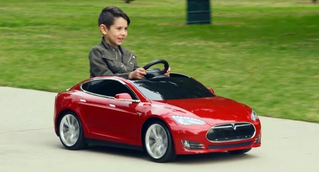 仿真特斯拉Model S儿童版电动车