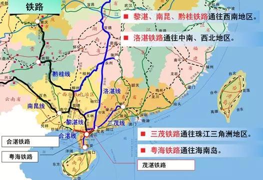 湛江未来将有多条高铁线路接入