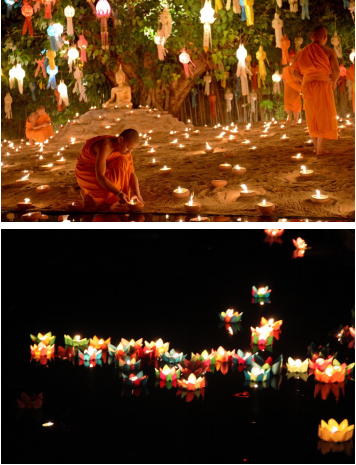 万达水灯节复兴傣族文化十二高僧现场神圣祈福