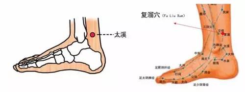 十全大补汤 艾灸太溪,复溜两穴,效果很好.