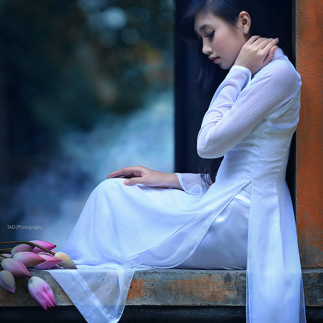 奥黛-越南旗袍,居然这么美!