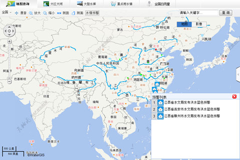 水情追踪:湖南江西广东省内部分河段超警戒水位图片