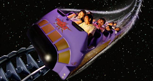 Space Mountain Attraction Poster