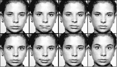 微表情心理学图解人类主要拥有至少七种表情