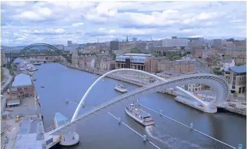 盖茨黑德千禧桥(gateshead millennium bridge) 盖茨亥德千禧桥是伦敦