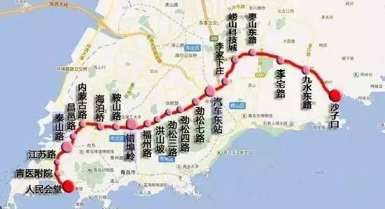 青岛地铁最全完整站点及地标有经过你家门口吗