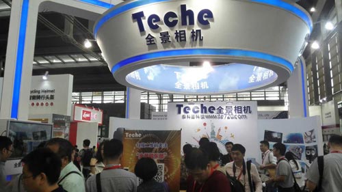 cechina2016展会上泰科易科技展出360度全景相机