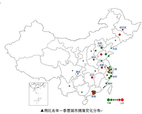 中国60大城市交通拥堵报告:看看你的家乡排名