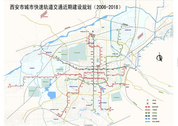 西安地铁规划图