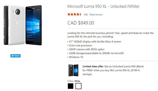微软Lumia950\/XL很不妙,买一送一 - 微信公众平