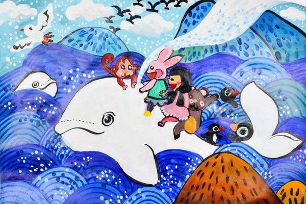 9周年庆|鲸·绘彩儿童绘画大赛网络评比开始，快来为宝贝投票吧!