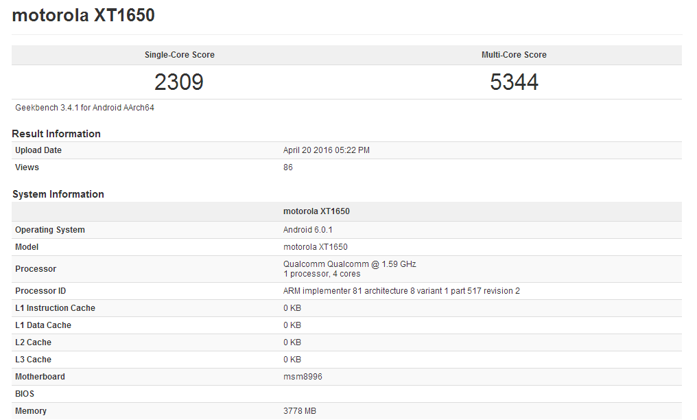 4GB RAM配骁龙820,摩托罗拉新旗舰MotoX3跑