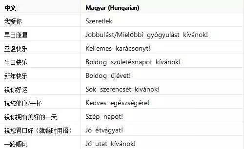 语言卡片|匈牙利语magyar